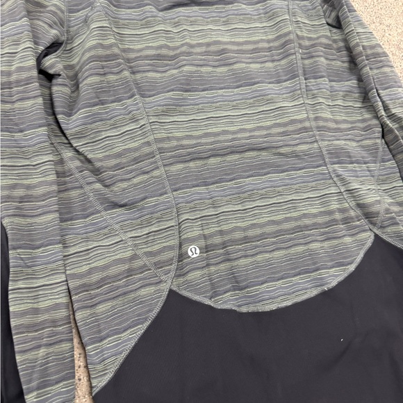 Lululemon Daily Practice Jacket Space Dye Twist Dark Slate Fatigue Green - Picture 6 of 6